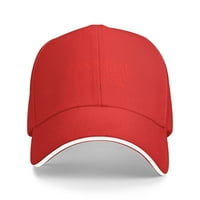 Cepten Mens & Womens Classic Уникален печат с лого на канибал Круп лого регулируемо бейзболна капачка червено