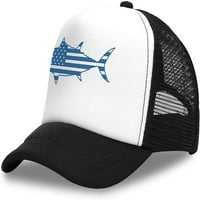 Kid Printing Sharks Flag Hat Toddler Mesh Trucker Момчета момичета регулируема щракаща бейзболна шапка