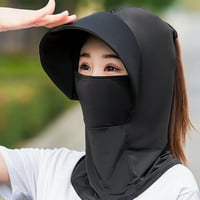 Жени пълно лице в шията на шията дишаща слънчева шапка на открито колоездене широка капачка на ръба
