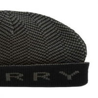 Perry Ellis Men's Herringbone Jacquard Beanie Black Размер редовно