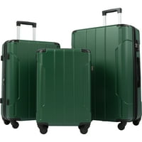 Комплект багаж за жени, Hardside Spinner куфар с TSA Lock, лек разширяващ се багаж за дълги пътувания, Colledge, бизнес пътуване, модно пренасяне на багаж, 20 24 '' 28
