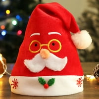 Шапки Коледна карикатура Антлъри Дядо Коледа Снежен човек шапка Весела коледен декор за домашни коледни орнаменти