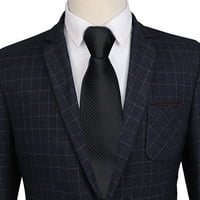 Бизнес вратовръзка Jacquard Korean Style Мъжки раирана стрелка тип сватбена вратовръзка за сватба многоцветен полиестер
