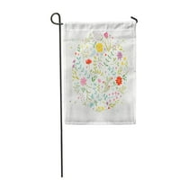 Бебе флорални сладки цветя цъфтяща кръг кръг маргаритка ден градински флаг декоративен флаг къща банер