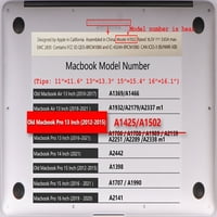 Kaishek Hard Case Cover Compatible MacBook Pro 13 с ретина дисплей без докосване No USB-C модел: A A Galaxy A 0607