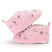 Обувки за меки ясли за бебета -Платно платно Флорални бебешки обувки