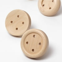 Творчески дървен копче куки куки с стена монтирано палто висящи куки за хол и баня