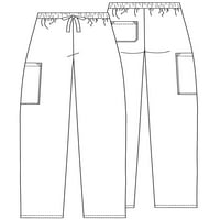 Adar Universal Unise Scrubs - DrawString Taprued Leg Cunch Pants
