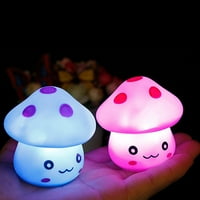 Virmaxy отстъпка сладка гъба нощна светлина момиче подаръци за рожден ден тийнейджърска нощна лампа за деца спалня, малко дете преносима батерия LED нощна светлина