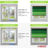 Keego Horizontal Aluminium Venetian Blinds Shades for Windows Door Room Deamning Modern Privacy Custom to Size, IMG002, 23 W 42 H