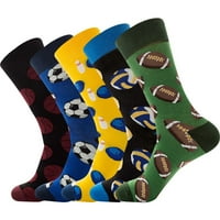 Модни чорапи двойки от есента и зимата нови мъжки памучни чорапи серия топка Jacquard чорапи