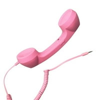 Нов Classic Comfort ретро телефонно слушалка Телефонно обаждане MIC приемник за цветове на iPhone Android телефони
