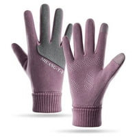 Sunnymall сензорен екран ръкавици с палец Inde Finger Зимни ръкавици с неплъзгащи се палмови сензорни зимни ръкавици за мъже жени