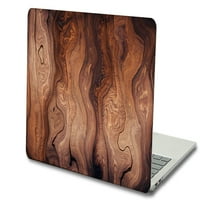 Kaishek Hard Shell Съвместим 2010- Освобождаване на MacBook Air S без докосване No USB-C модел: A1466 A Wood Grain 52