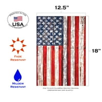 Toland Home Garden American Fcen American Patriotic Flag двустранно