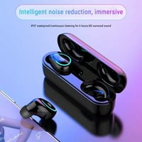 Bluetooth 5. Безжични слушалки с калъф за зареждане Стерео слушалки с ниска мощност намаляване на шума, вграден в MIC слушалки Премиум звук с дълбок бас за спортна работа