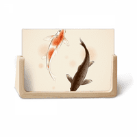 Традиционно китайски японски късметлия риба снимка дървена фото рамка на плот дисплей
