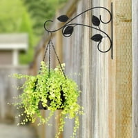 Метални висящи кошници скоби на открито градинска стена, монтирана на растителна закачалка кука декор за стена