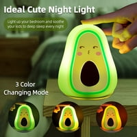 Сладка нощна светлина, авокадо нощна светлина за деца деца деца тийнейджърки - USB презареждащи се силиконови детска стая нощни светлини със сензор за докосване