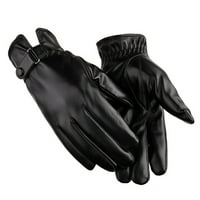 Полезни топли ръкавици Кожени екрани сензорни ръкавици водоустойчиви ръкавици за каране на велосипеди Зимни ръкавици за защита на студ за открито