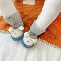 Памучен бебешки пода чорап средна тръба първа проходилка чорап зимни обувки
