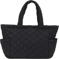 Dabuliu Hobo чанта за жени ватирани пухкави чанта за чанта с чанта с чанта с коприна горна дръжка по чанта