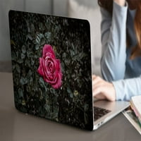 Kaishek само съвместим стар калъф MacBook Pro S - пуснат модел A или A1502, Пластмасов капак на черупката на твърд калъф + черен капак на клавиатурата, цвете 0345