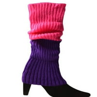 Wybzd двойка жени плетани крака на крака зимни топли дълги чорапи за обувки за парти аксесоари