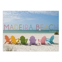 Бийч Мадейра, Флорида, цветни плажни столове